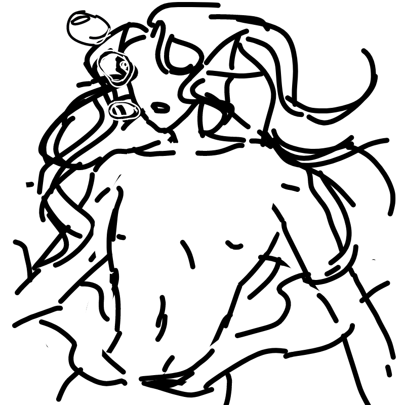 막내인어 : 막내인어 스케치판 ,sketchpan