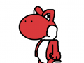 Moody Red Yoshi : He not in a good mood today.... 스케치판 ,sketchpan