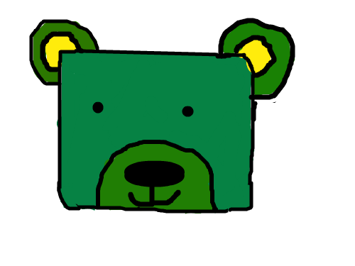녹색곰? : 곰이초록색이다. 스케치판 ,sketchpan