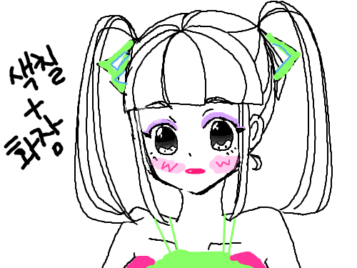 간단 화장 ^ : 간단한 메이크업만 했어요! 스케치판 ,sketchpan