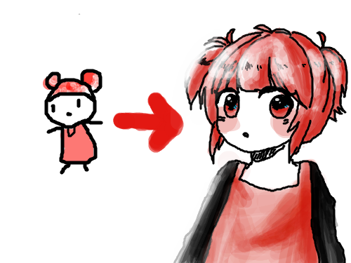 의인화 : 의인화했습니다! 스케치판 ,sketchpan