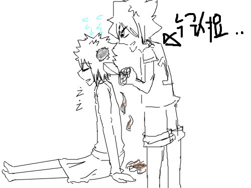 프리츠나 : 머리는 소중해요 스케치판 ,sketchpan