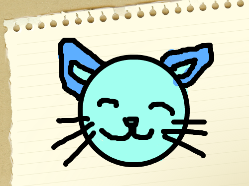 매화 고양이 : 매화초 고양이 입니다. 스케치판 ,sketchpan