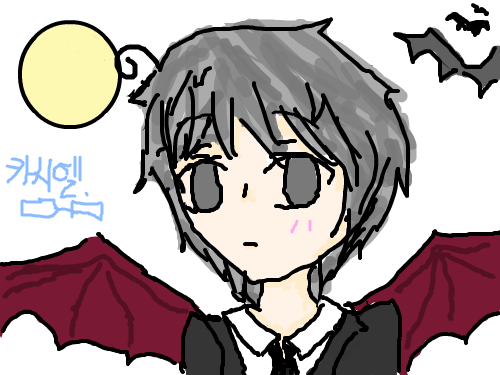 [자캐]카시엘 그레이디언 : 에...음. 제 자캐입니다만. 원래 이렇게 생긴 녀석이 아니지만 어쩌다 보니 묶고있는 머리도 사라지고 지적인 이미지도 사라지고..... 스케치판 ,sketchpan