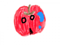 사과 : 빨간 사과 스케치판 ,sketchpan