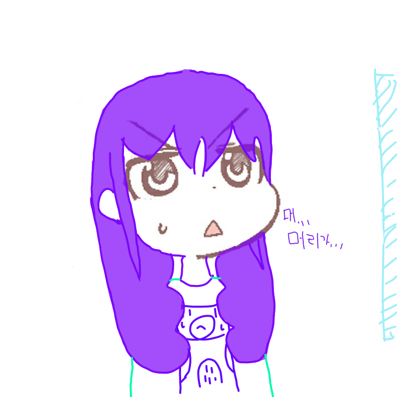자라나는머.. : 자라나는머리카락 스케치판 ,sketchpan