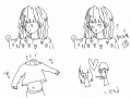 변신 : 여자의변신 스케치판 ,sketchpan