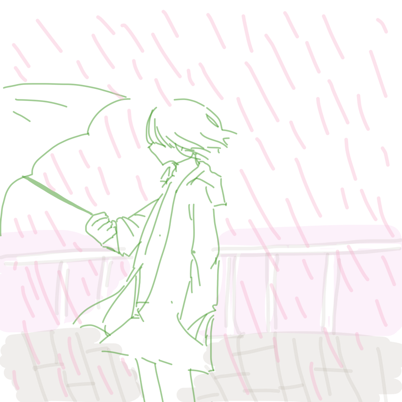 우비소녀 : 우비소녀 스케치판 ,sketchpan