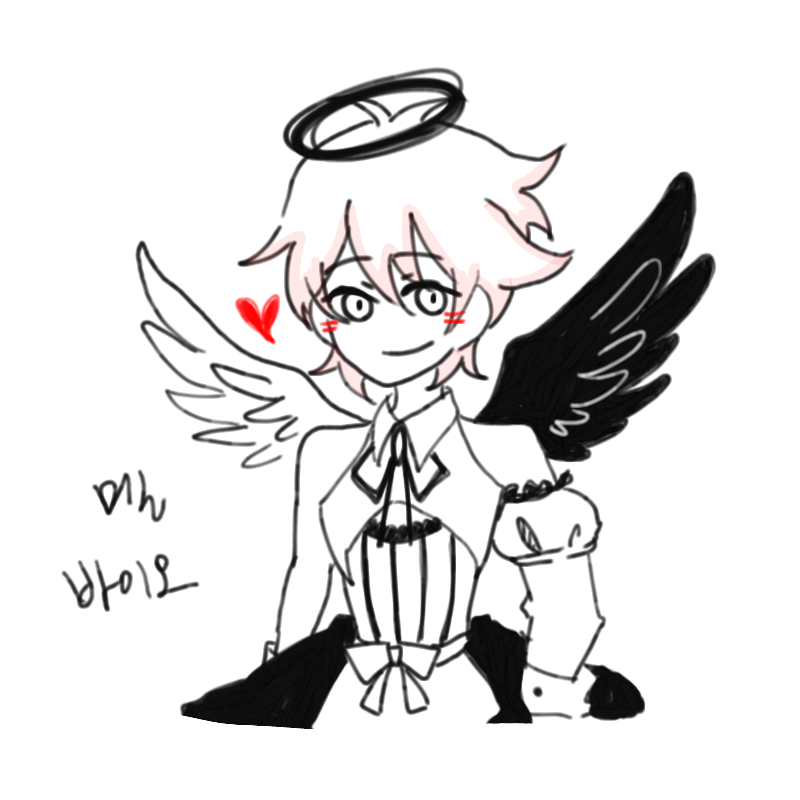 멜쨩 그려.. : 멜쨩 그려보려거 세라상 그림 보고따라그렸는데 표정이 나름 상큼해서 그려봤더니 캐붕인듯!ㅋㅋㅋ 근데 멜쨩 눈색이뭐져ㅕ....? 채색ㄱ해야되는뎅ㅇ...:3(동ㅇ공지진 스케치판 ,sketchpan