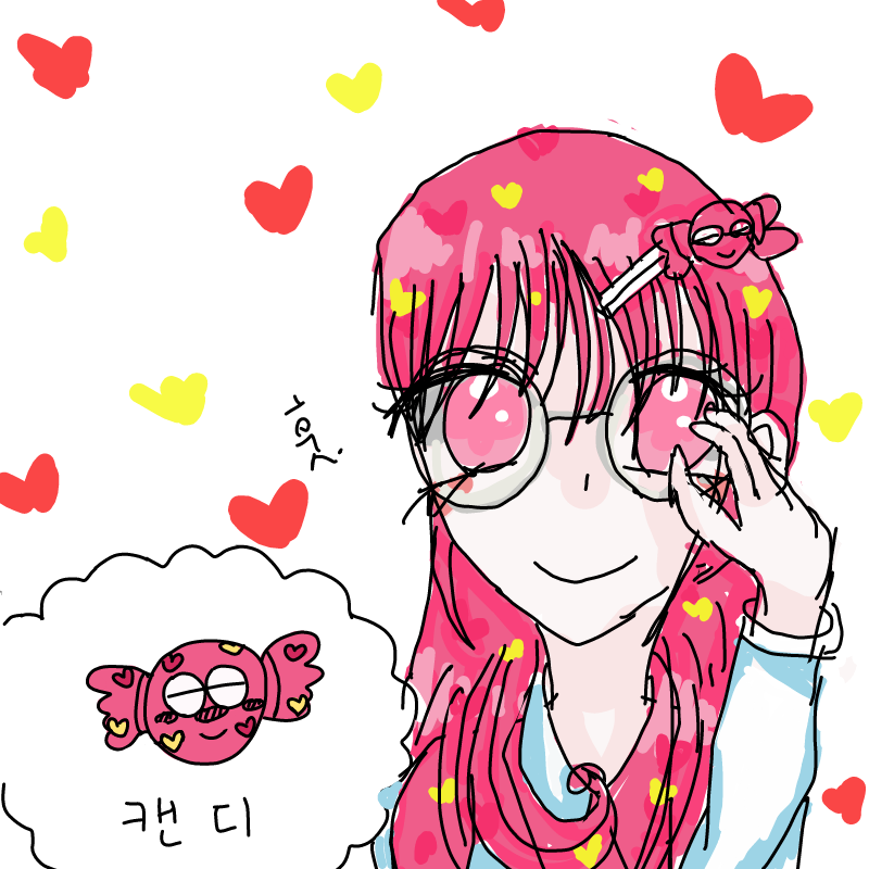 캔디의인.. : 캔디의인화 스케치판 ,sketchpan