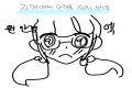 안경 쓰면 .. : 안경 쓰면 모범생될 줄 알았던 1인...ㅠㅠ 스케치판 ,sketchpan
