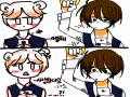 -뻥인데.... : -뻥인데..-이 자식이..(아.. 대충 그려서 죄송해여여영..ㅜㅠ) 스케치판 ,sketchpan