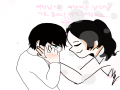 ..안녕.. .. : ..안녕.. 나 갈게..(히 제 헤어를 그대로 옮긴거에요 물론 얼굴은 아니지만..흐극) 스케치판 ,sketchpan