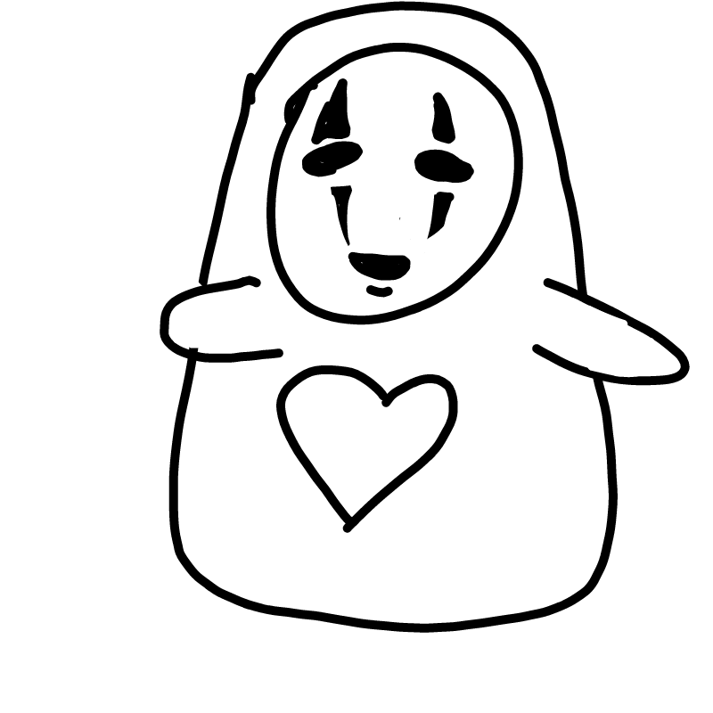 가오나시 .. : 가오나시 낙서 스케치판 ,sketchpan