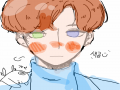 제가 존잘.. : 제가 존잘님의 그림을 망쳤답니다(자랑) 스케치판 ,sketchpan