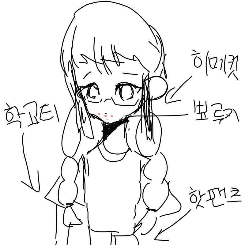 내가 이렇.. : 내가 이렇게 이쁠리 없엉 스케치판 ,sketchpan