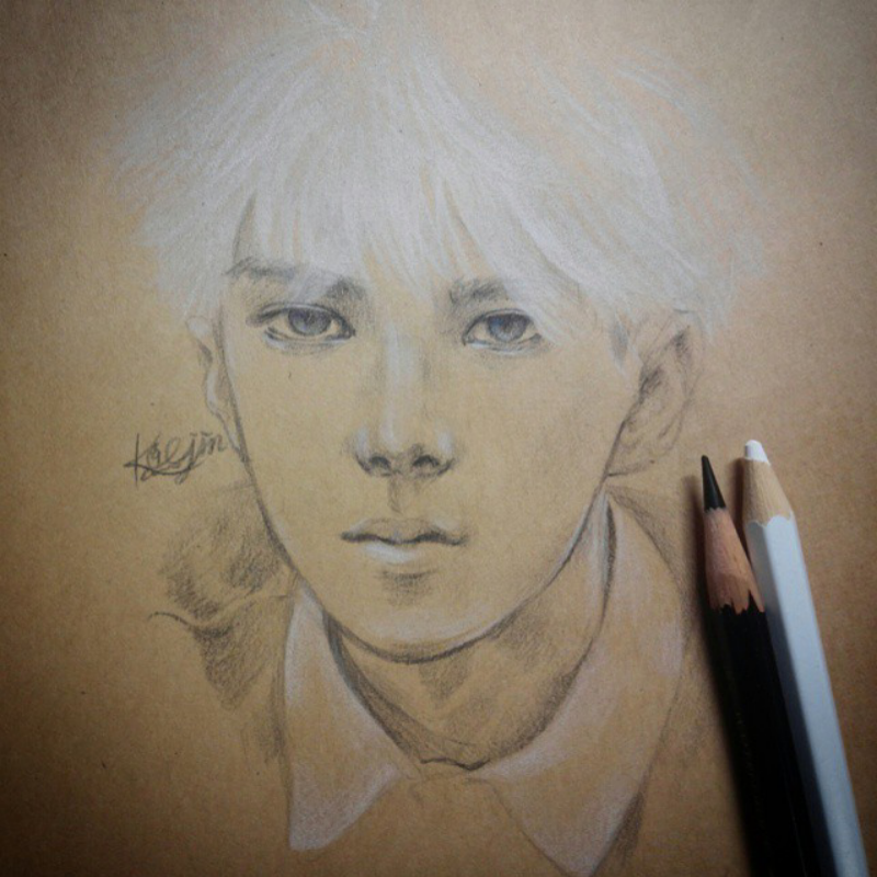 색연필 : 색연필 스케치판 ,sketchpan