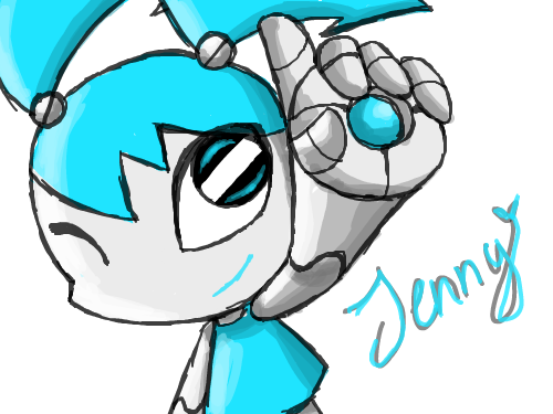 Jenny : Jenny from My Life As A Teenage Robot 스케치판 ,sketchpan