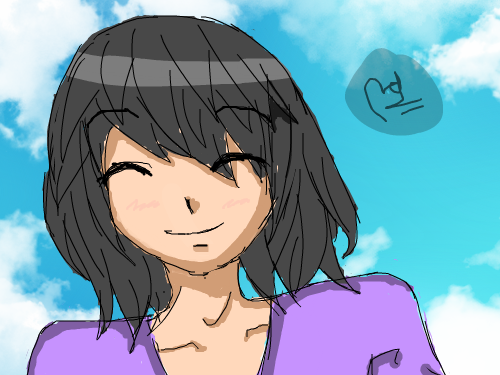 a girl 3 : messed again haahha 스케치판 ,sketchpan
