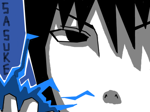 SASUKE : 으아니.. 스케치판 ,sketchpan