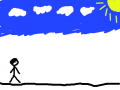 human : human walking 스케치판 ,sketchpan