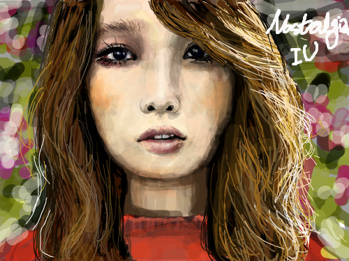 IU : 아이유 자켓 이미지. 스케치판 ,sketchpan