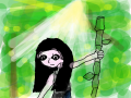 Panda with Bamboo : 판다의 의인화라고 할까...-_- 스케치판 ,sketchpan