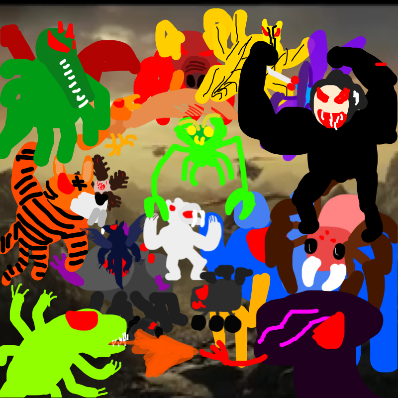 괴물들이 .. : 괴물들이 사는 나라 스케치판 ,sketchpan