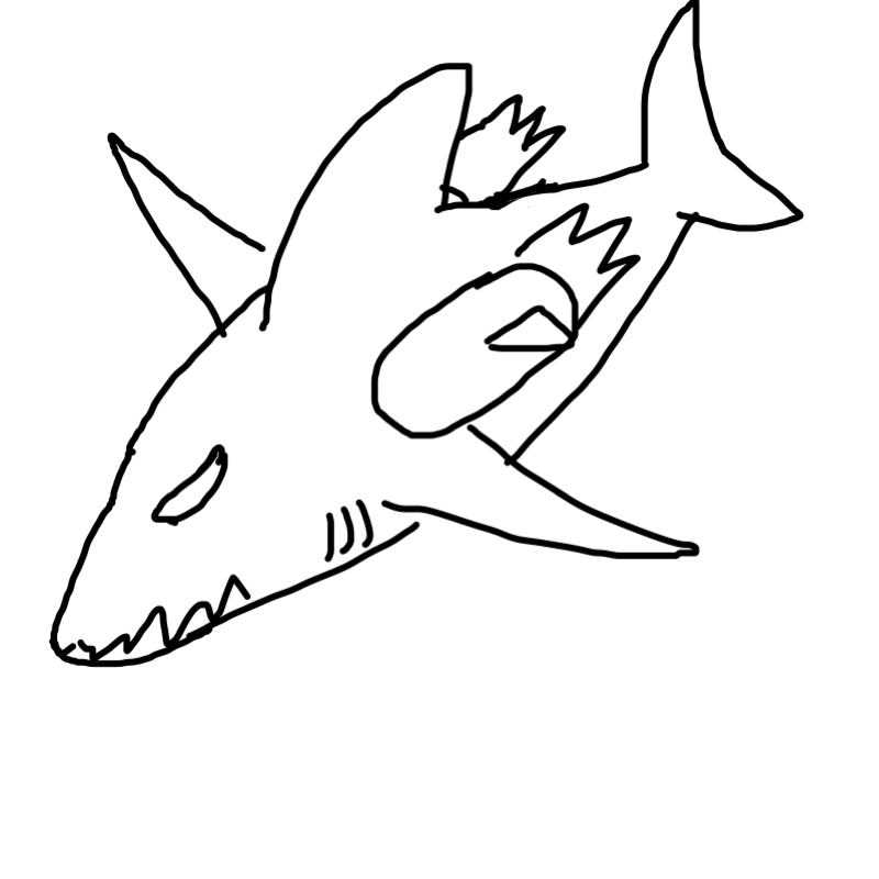 우주 상어 : 우주 상어 스케치판 ,sketchpan