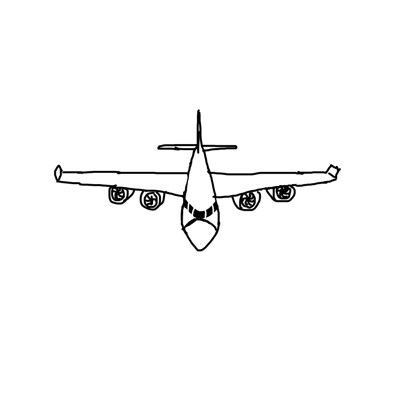 점보 제트.. : 점보 제트기(소형) 스케치판 ,sketchpan