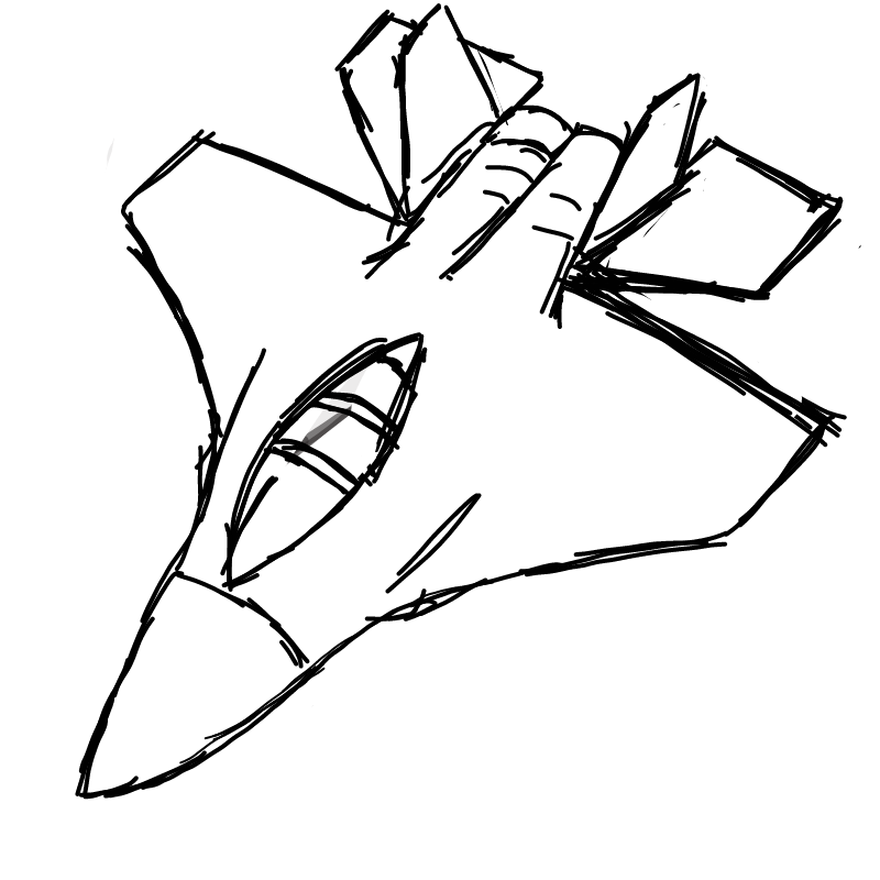 전투기:ze.. : 전투기:zero hour aurora alpha bomber 스케치판 ,sketchpan