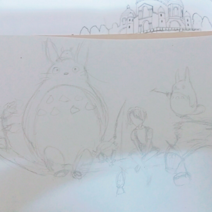 음....흐릿.. : 음....흐릿하네....쨌든 한번 그려봤어요!!!대충 그린거라 섬세하진 않지만 나름 마음에 들어서 올려봤어요!! 스케치판 ,sketchpan