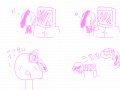 나...그러고보니 : ....그랫던거지. 하.하하하... 스케치판 ,sketchpan