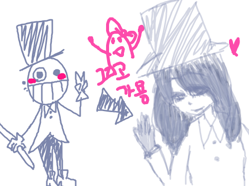 의인화 : 마..망한듯 스케치판 ,sketchpan