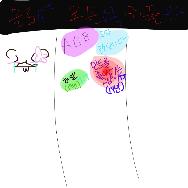 슬프지않.. : 슬프지않아... 스케치판 ,sketchpan