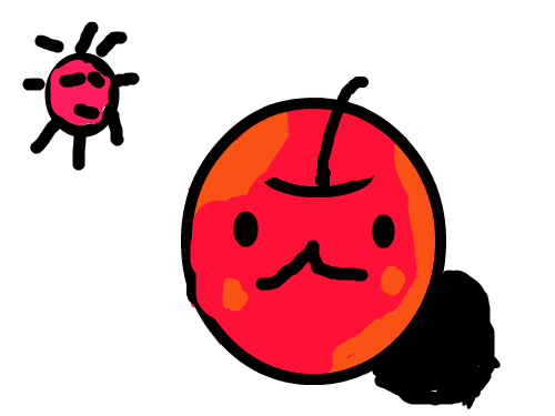 사과만들기 : 만들다가 귀찮아서 대충 그린 사과 스케치판 ,sketchpan