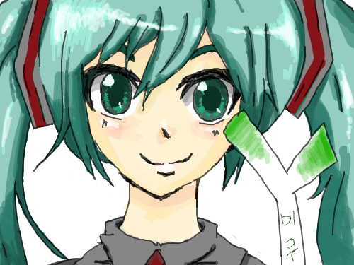 미쿠 : 그냥 끄적인거.. 스케치판 ,sketchpan