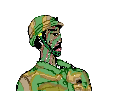 군인 : 심심해서만들어봤어요 스케치판 ,sketchpan