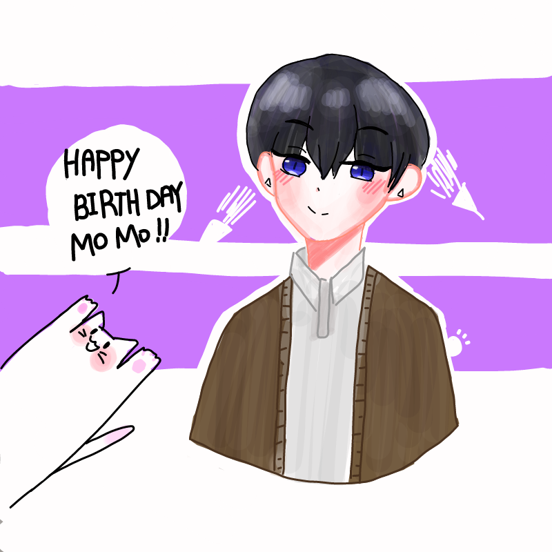 모모야 생.. : 모모야 생일축하해!!!(그림이개판이라서미안!) 스케치판 ,sketchpan