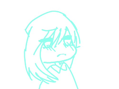 슬픔 : 애니메이션판 처음으로 썼습니다 스케치판 ,sketchpan