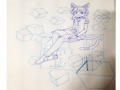 하늘가 고.. : 하늘가 고양이를 좋습니다 스케치판 ,sketchpan