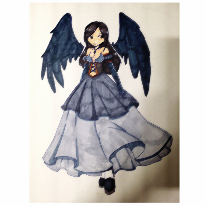 블랙가 웨.. : 블랙가 웨딩드래스를 입니다 스케치판 ,sketchpan