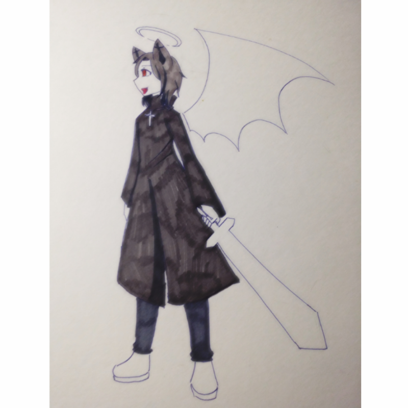 히야신스님.. : 히야신스님 
블랙가 그림를 입니다. 스케치판 ,sketchpan