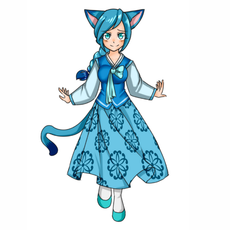 루루리가 .. : 루루리가 한복를 입니다! 땅고양이님! 스케치판 ,sketchpan