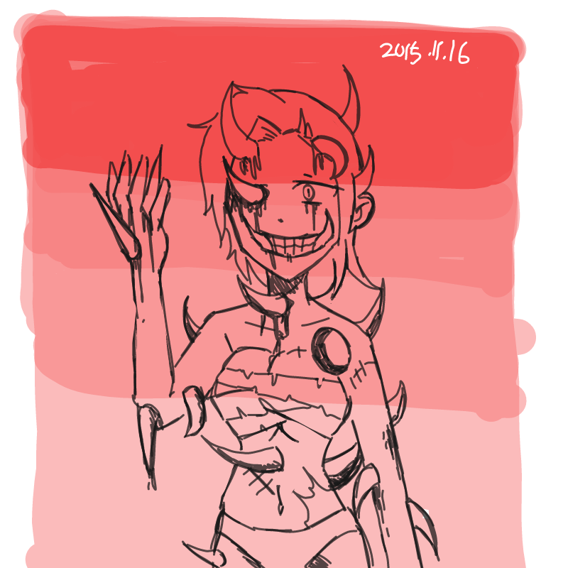 괴물 성전.. : 괴물 성전환 카루바루님 스케치판 ,sketchpan