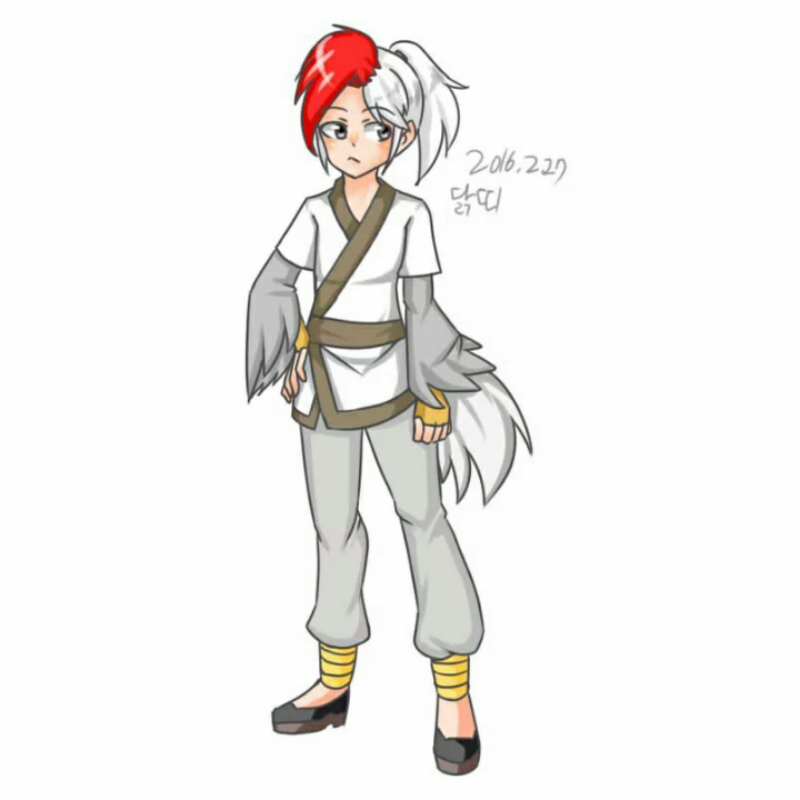 닭띠 의인.. : 닭띠 의인화 스케치판 ,sketchpan