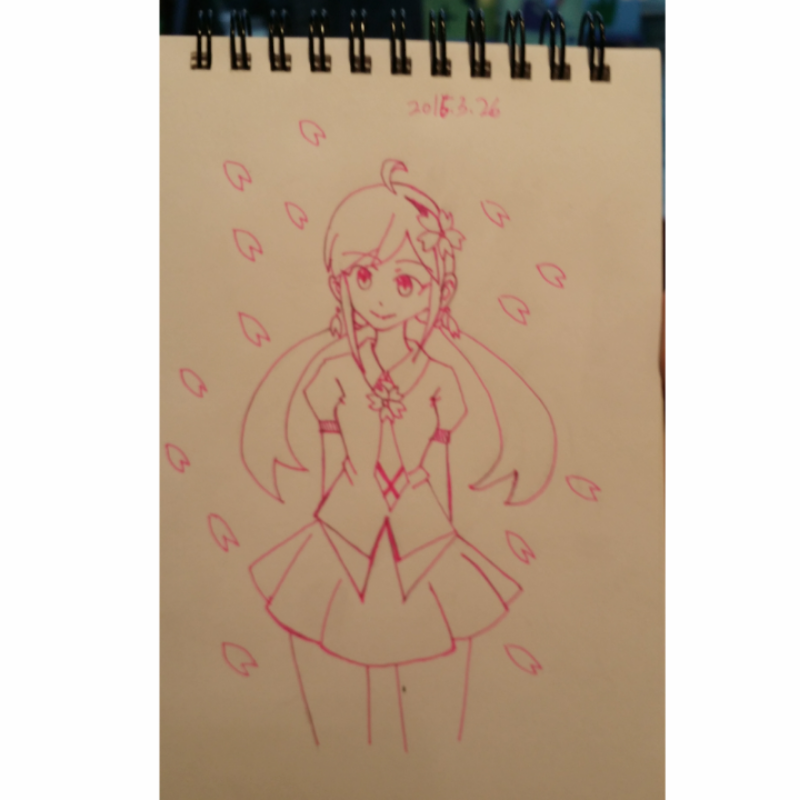 벚꽃가 좋.. : 벚꽃가 좋를 스타일입니다 스케치판 ,sketchpan