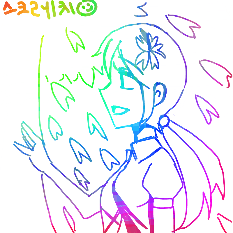 벚꽃가 의.. : 벚꽃가 의인화 스케치판 ,sketchpan