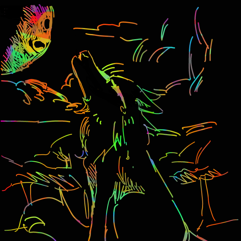 늑대달 : 늑대달 스케치판 ,sketchpan