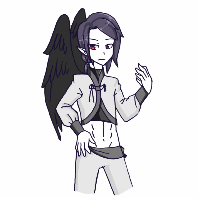 까마귀의인.. : 까마귀의인화 스케치판 ,sketchpan